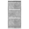 vidaXL Shoe Cabinet Concrete Grey Engineered Wood Compact Shoe Cabinet