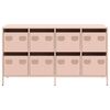 vidaXL Sideboard Pink Cold-rolled Steel Medium Sideboard Rectangular
