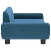 vidaXL Kids Sofa Blue 27.6x17.7x13.0" Velvet