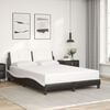 vidaXL Bed Frame Black and White