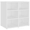 vidaXL Shoe Cabinet Set of 2 White Engineered wood Medium Shoe Cabinet