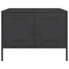 vidaXL Coffee Table Black Cold-rolled steel Medium Coffee Table