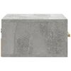 vidaXL Wall-mounted Bedside Cabinet Concrete gray Engineered wood