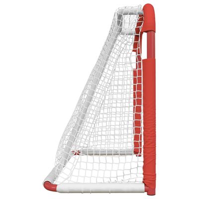 vidaXL Hockey Goal Red and White 53.9"x26"x44.1" Polyester