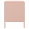 vidaXL Bedside Cabinet Set of 2 Pink Cold-rolled steel Compact