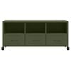 vidaXL TV Cabinet Olive Green Cold-Rolled Steel Medium TV Cabinet