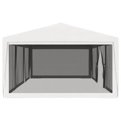 vidaXL Party Tent with 4 Mesh Sidewalls 13.1'x29.5' White