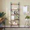 vidaXL Bookcase Old Wood 22.05 x 12.60 x 68.50 in Engineered Wood