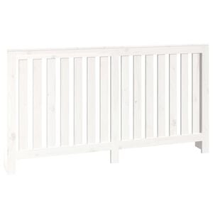 vidaXL Radiator Cover White 60.2x7.5x33.1" Solid Wood Pine