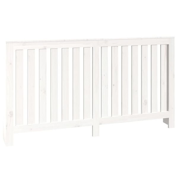 vidaXL Radiator Cover White 60.2x7.5x33.1" Solid Wood Pine
