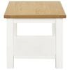 vidaXL Coffee Table Oak and white