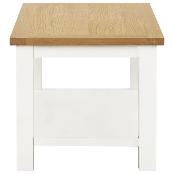 vidaXL Coffee Table Oak and white
