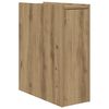 vidaXL Narrow Bathroom Cupboard Artisan oak Engineered wood Narrow