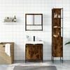 vidaXL Bathroom Furniture Set Smoked Oak