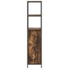 vidaXL Bathroom Cabinet Smoked oak Engineered wood, steel Medium