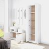 vidaXL Hallway Wardrobe White Engineered wood Compact Hallway Wardrobe