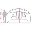 vidaXL Camping Tent Tunnel 5-Person Blue Waterproof
