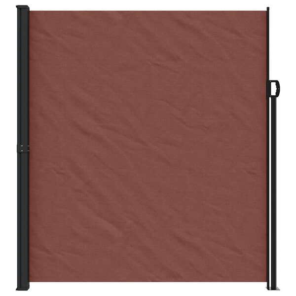 vidaXL Retractable Side Awning Brown