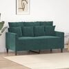 vidaXL 2-seater Sofa Dark Green Velvet (100% polyester) 2-seater