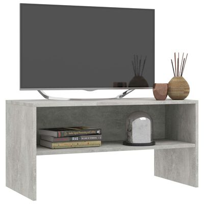 vidaXL TV Cabinet Concrete Gray 31.5"x15.7"x15.7" Engineered Wood