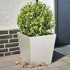 vidaXL Garden Planter Set of 2 Silver Stainless steel
