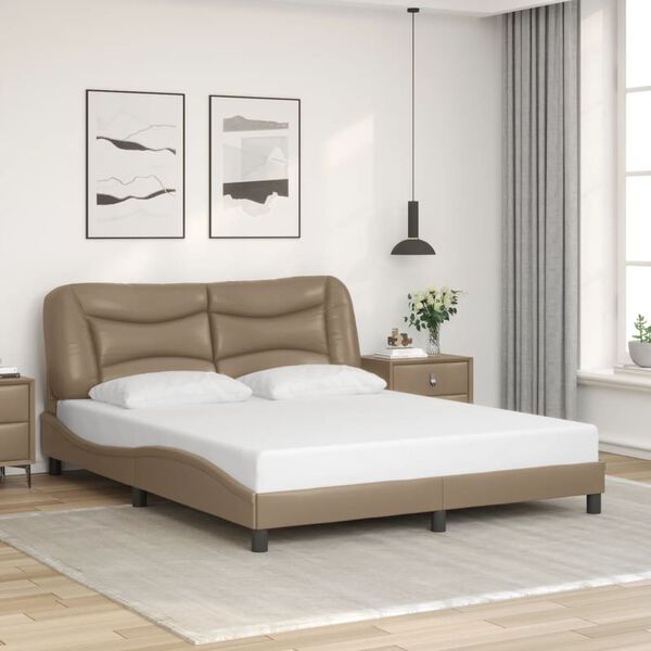 vidaXL Bed Frame Cappuccino