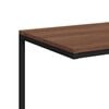 vidaXL Side Table Black and Brown Engineered wood and iron