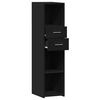 vidaXL Highboard Black Engineered wood Tall Highboard Rectangular
