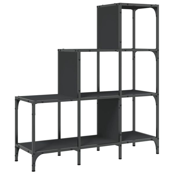 vidaXL Bookcase Adjustable Feet Bookshelf Rectangular Industrial