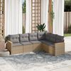 vidaXL Garden Sofa Set Mix beige, Light grey