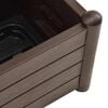 vidaXL Garden Planter Mocha Polypropylene Large Planters