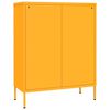 vidaXL Drawer Cabinet Mustard Yellow Steel Medium Ball-Bearing