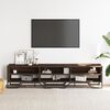vidaXL TV Cabinet Brown Oak Engineered wood, Metal