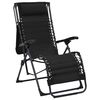 vidaXL Folding Deck Chairs 2 pcs Textilene Black