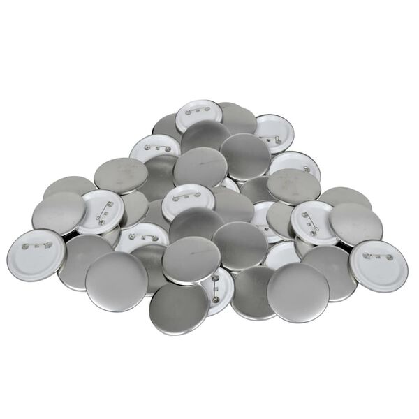 500 pcs PinBack Button Parts 1"
