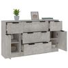 vidaXL Sideboard Set of 3 Concrete grey Engineered wood Standard