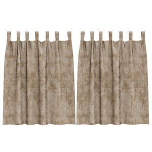 vidaXL Velvet Curtains 2 pcs Champagne 55.12 x 55.12 in Velvet