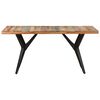 vidaXL Dining Table Mixed wood colors Solid reclaimed wood Large