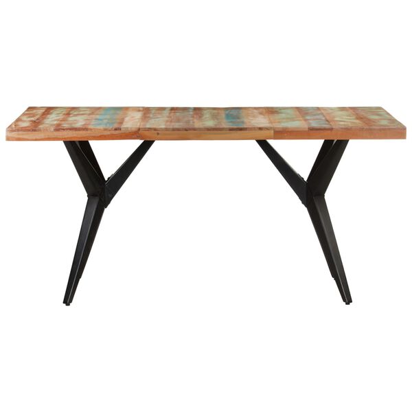 vidaXL Dining Table Mixed wood colors Solid reclaimed wood Large