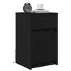 vidaXL LED Bedside Cabinet Black oak 38 x 34 x 61 cm Engineered wood