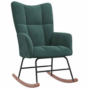 vidaXL Rocking Chair Dark Green