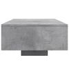 vidaXL Coffee Table Concrete Grey Engineered Wood 33.5 x 21.7 x 12.2 in