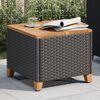vidaXL Garden Table Black and Brown