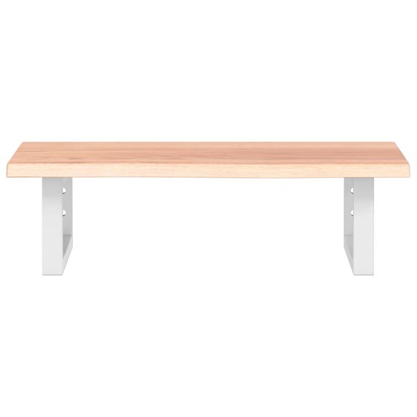 vidaXL Basin Shelf Wall Mounted Steel and Solid Wood Oak