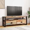 vidaXL TV Cabinet Multicolor Solid reclaimed wood, Steel Medium