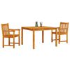 vidaXL Garden Dining Set 3 pcs Brown Solid Acacia wood