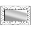 vidaXL Wall Mirror Rectangular 19.6"x31.4" Black