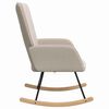 vidaXL Rocking Chair Light Grey Sherpa Fabric
