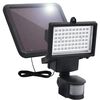 vidaXL Solar Spotlight Black Plastic Water-resistant materials