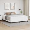 vidaXL Bed Frame with Mattress White 70.87 x 78.74 in Fabric